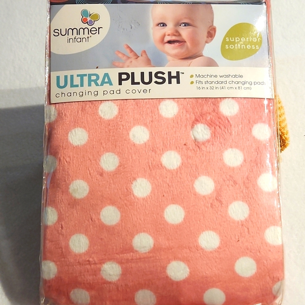 SUMMER INFANT ULTRA PLUSH CHANGING COVER 16 X 32IN GIRLS AND BOYS - Picture 2 of 9